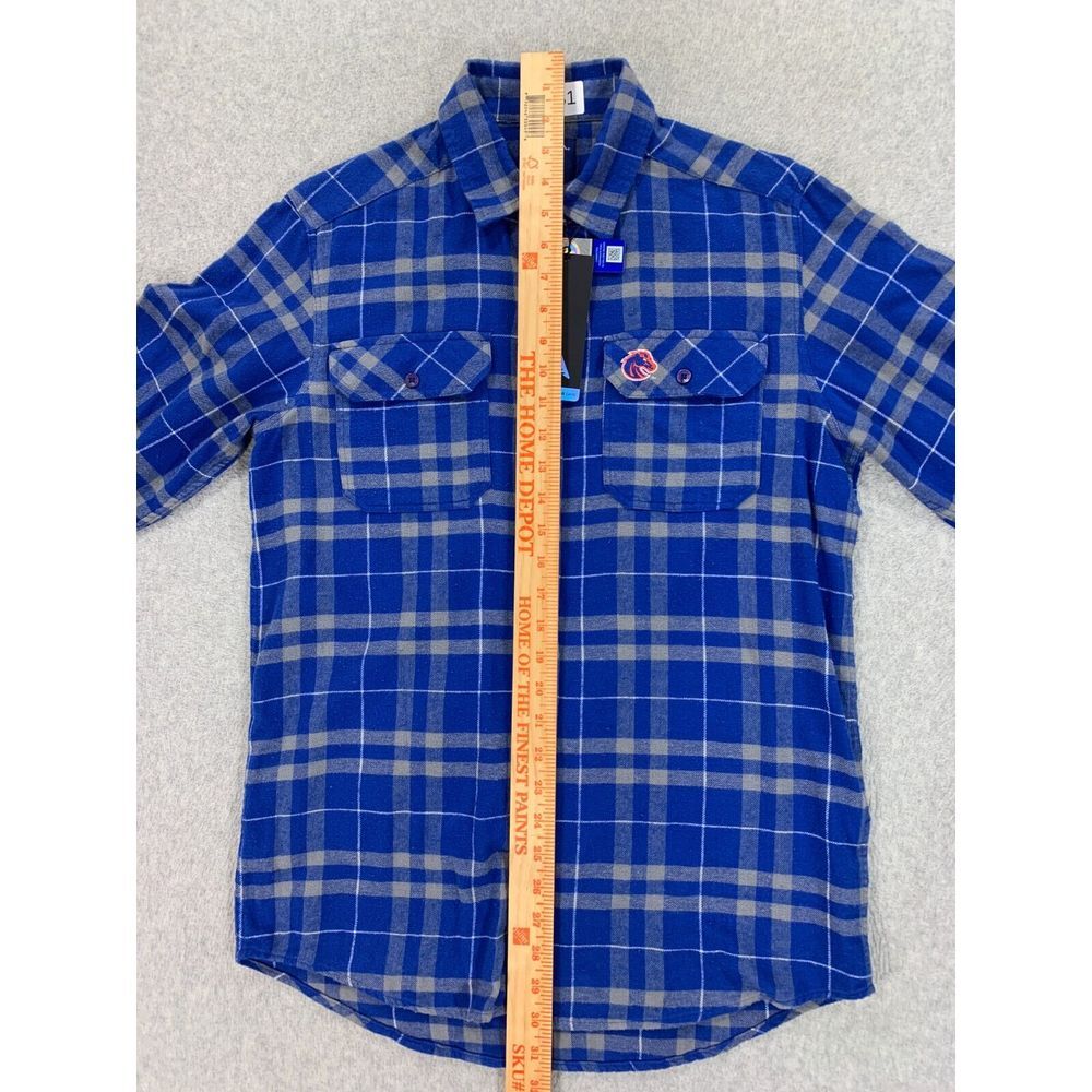 NWT Boise State Broncos Antigua Long Sleeve Button Down Shirt (Men's Small) Blue - Picture 10 of 12